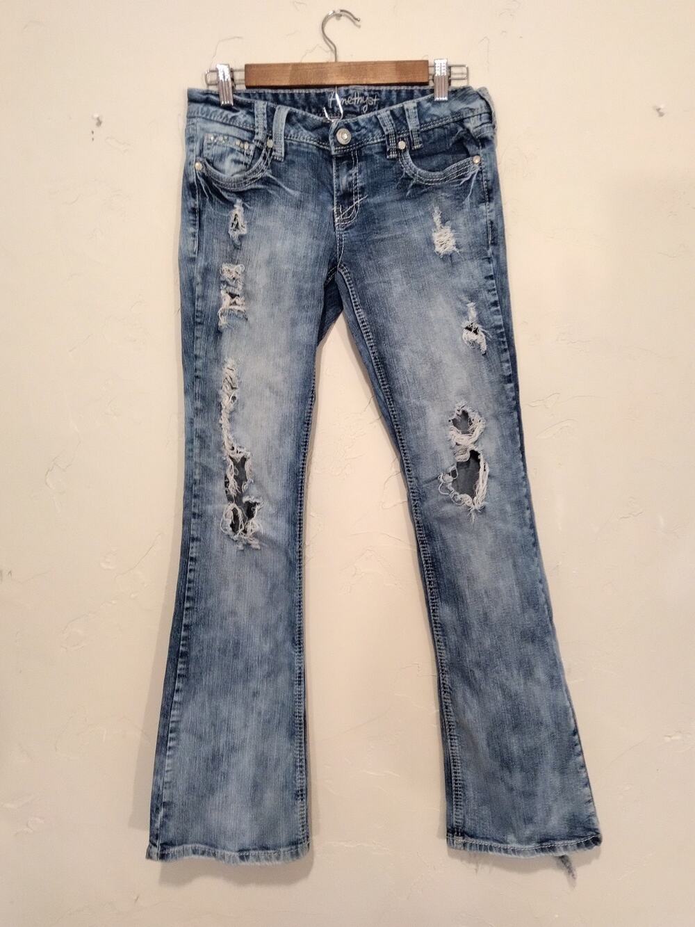 Amethyst Stone Washed Flare Jeans